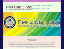 Tablet Screenshot of amazingsigns.com